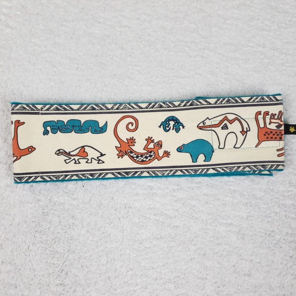 Turtle Fur Accessories - Turtle Fur Fleece Headband Southwestern Animal Print Teal Made in USA Adjustable